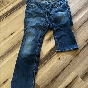 Ariat R.E.A.L. Denim Jeans - Light Blue with Paisley Waistband